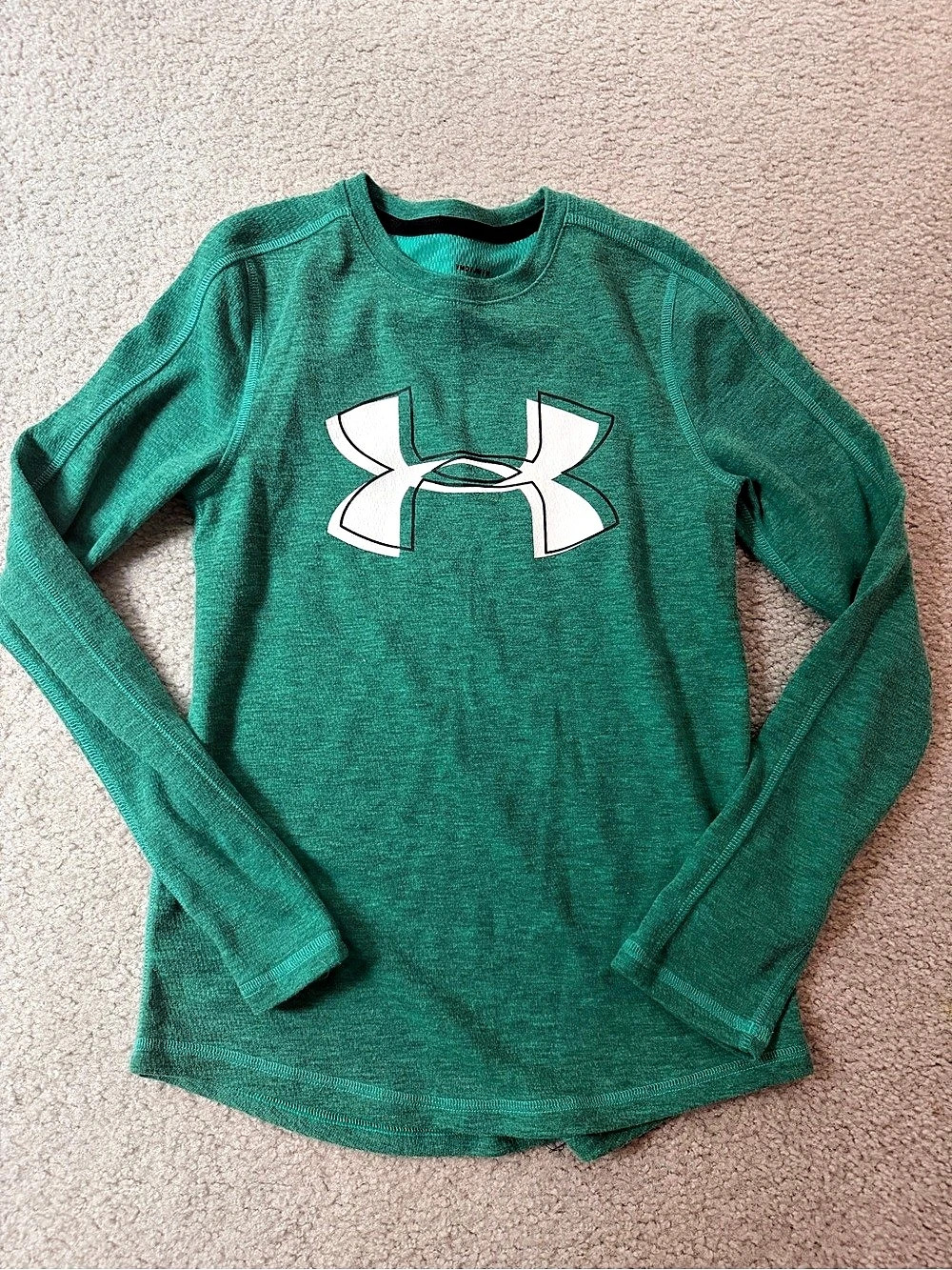 Under Armour ColdGear Long Sleeve Athletic Shirt Green Medium (10/12)